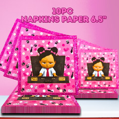 Boss black girl Tablewave Party Supplies happy birthday centerpiece decoration