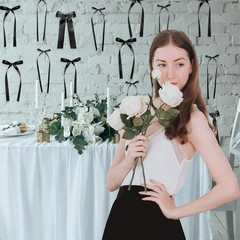 Black Bow Birthday Decorations, 3 Sizes | 45Pcs Black Ribbon Bow Wall Decor, DIY