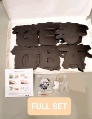Personalised Banner Custom Letters Symbols Decoration DIY, Welcome Party (Black)