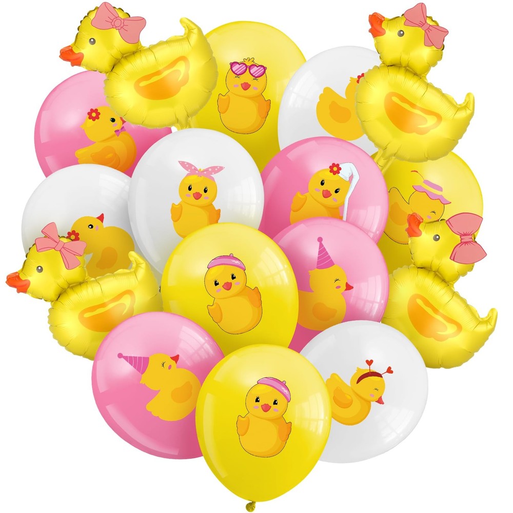 40 Pcs Duck Balloon Duck Themed Party Decorations 12 Inch Foil Balloons Blue …