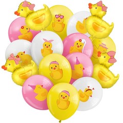40 Pcs Duck Balloon Duck Themed Party Decorations 12 Inch Foil Balloons Blue …
