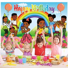 Gracies Corner Party Supplies Backdrop Background Banner Vinyl for Kids 5x3ft