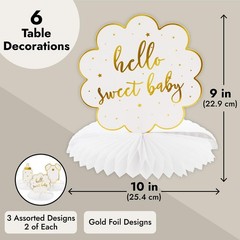 Sparkle and Bash Baby Shower Decorations & Centerpieces – 12 Piece Set