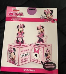 FREE SHIPPING Disney Junior Minnie Mouse Birthday Table Decorations Kit