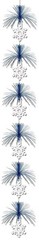 Snowflake Winter Christmas Holiday Party Hanging Firework String Decoration