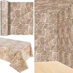Tegeme 100 Ft X 54 Inch Brick Stone Wall Backdrop Roll Rock Wall Plastic