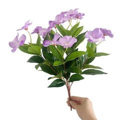 Artificial Impatiens Flowers Vibrant Orange And Yellow Hues No Watering Required