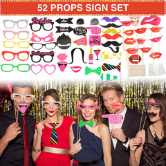 Fun Photo Booth Props Set – Hats, Glasses, Wigs for All Occasions!
