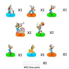 Goofy Honeycomb Centerpieces 3D Table Decorations Party Supplies