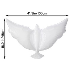 12-Pack Balloons Memorial Release in , Biodegradable White Angel Lanterns7822