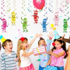50 Pcs Colorful Crayon Hanging Decorations for Back to School Classroom Parties
